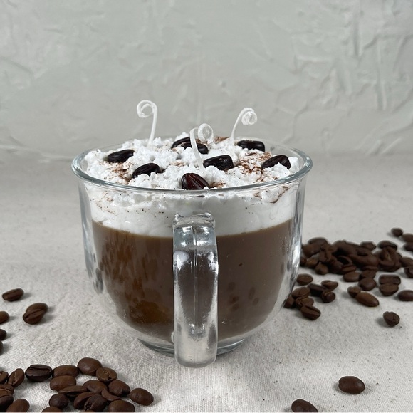 Mocha Latte Coffee Candle 16 Oz - Picture 5 of 7